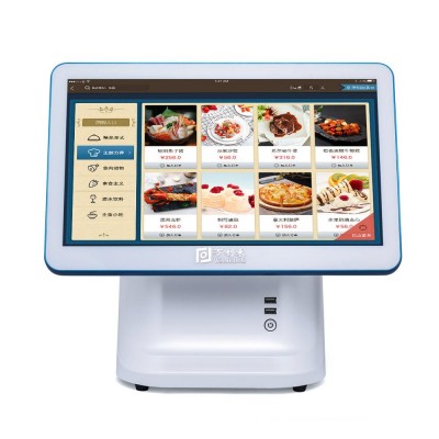 Factory Manufacturer Touch POS  System Set Nice Design VFD Display Computer Ordering Machine 2G RAM 32G SSD