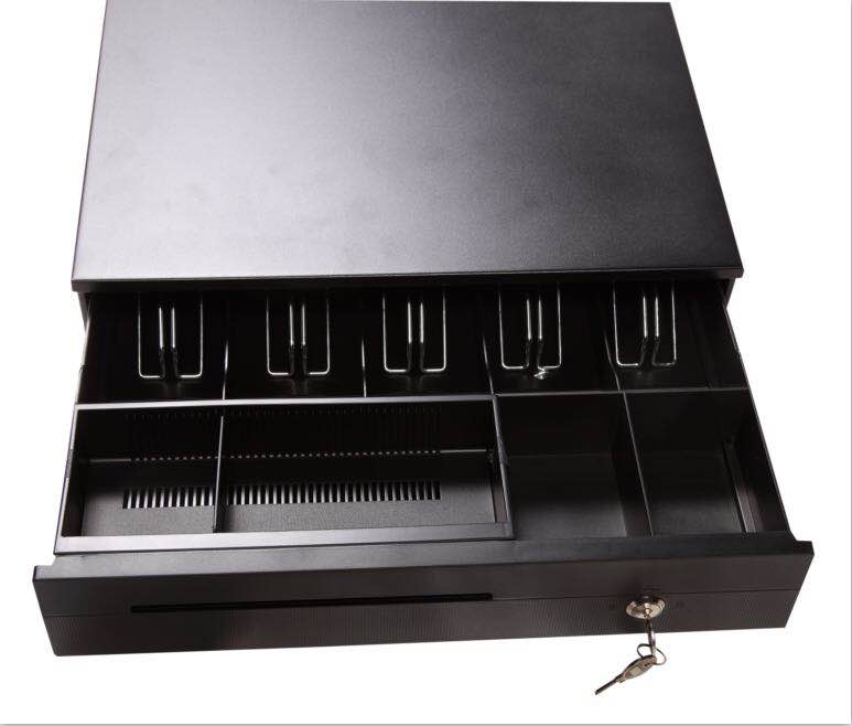 Pos metal mini cash register drawer lock box rj11 335 cashier box